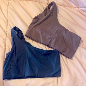 Paragon (2) one shoulder sports bra